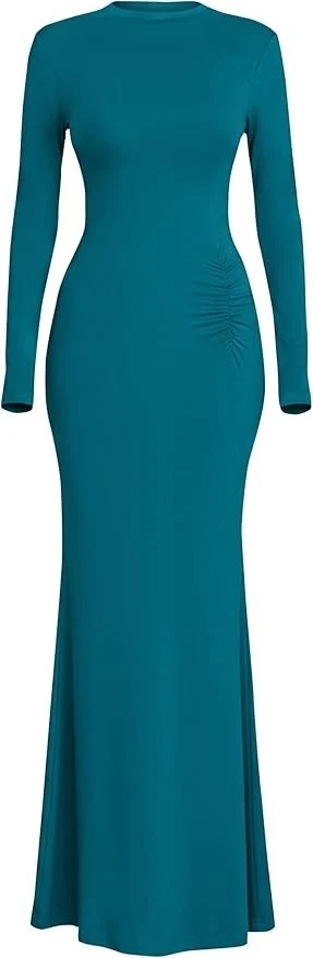 long sleeve purple mini dress Avaline Mini Dress Dusty Purple