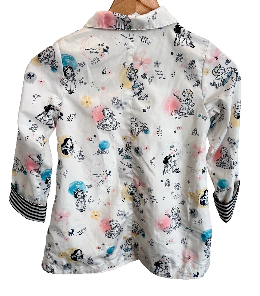 Куртка для девочек Disney Animators коллекция White Princess ветровка дождевик 5-6 - Изображение 3 из 4