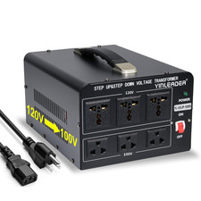 120V to 100V US to Japan Voltage Converter Step Down/Up Transformer for Japanese