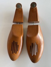 Vintage Florsheim Wooden Shoe Trees Mens 11 B Brown Adjustable Stretchers K 