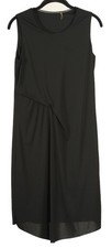 Elie Tahari Dress Women’s XS Black A Line Sleeveless Ruched Lined Pullover