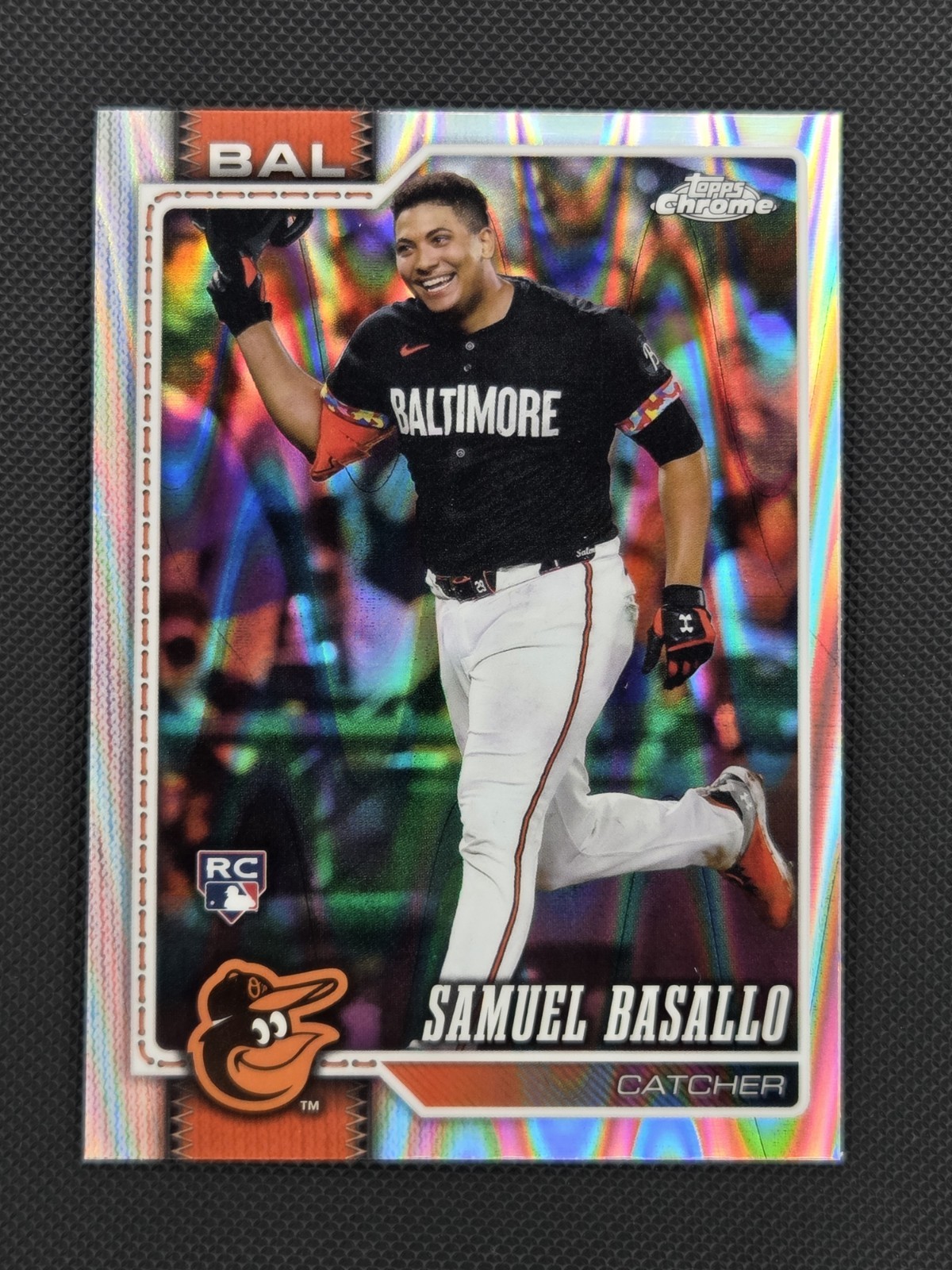 2026 Topps Chrome - Samuel Basallo RayWave Refractor #7 (RC) Orioles