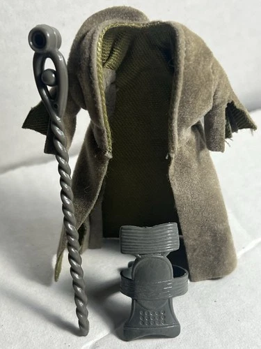 VINTAGE STAR WARS ROTJ RETURN OF JEDI 1983 BIB FORTUNA STAFF & COAT ACCESSORY