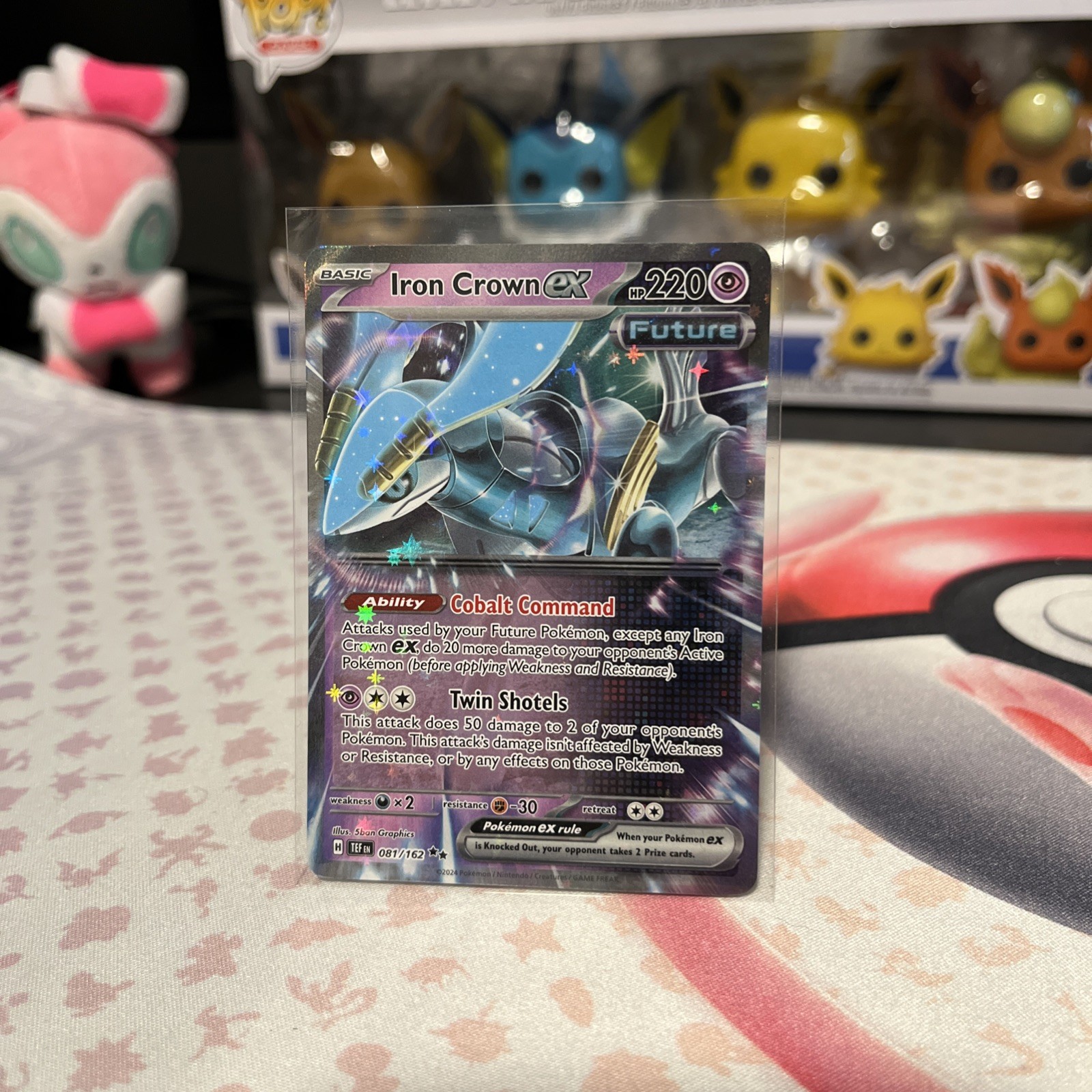 Iron Crown EX 81/162 - Pokemon Temporal Forces NM Rare Holo card