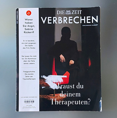 DIE ZEIT VERBRECHEN Nr. 35 Okt/Nov 2025 Traust du deinem Therapeuten?