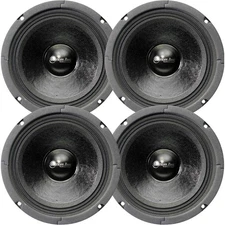 (4) AMERICAN BASS SQ 65CBX 6.5" PRO CAR AUDIO MID RANGE SPEAKERS 8-OHM (2 PAIRS)