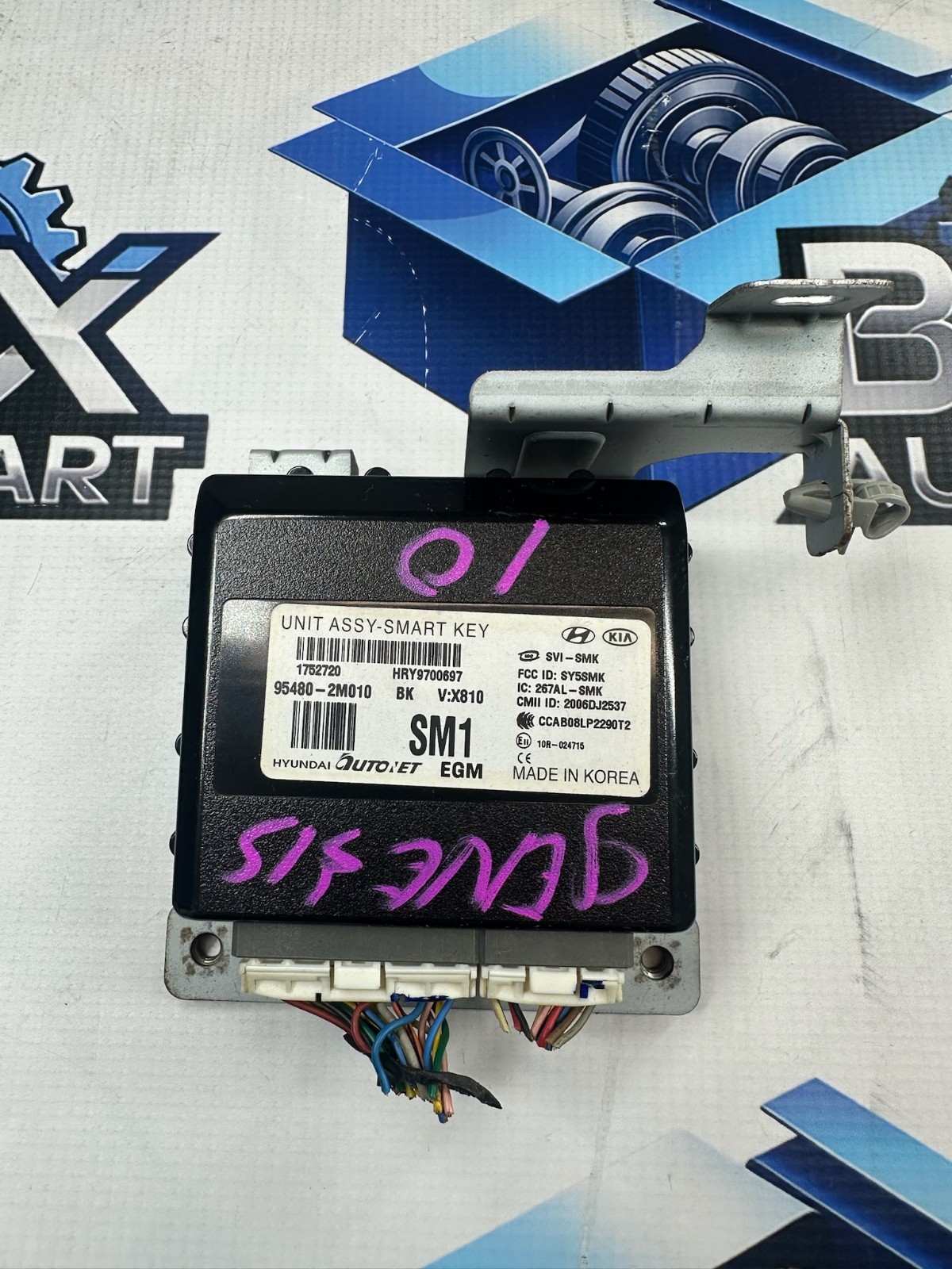 09-10 HYUNDAI GENESIS KEYLESS SMART KEY MODULE OEM 95480-2M010