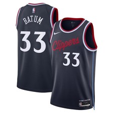 LA Clippers Nicolas Batum #33 Nike Navy 2025/26 NBA Swingman Jersey Icon Edition