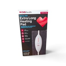 New Sealed In Box CVS Series 500 Extra Long Fabric Heating Pad 12" x 24"