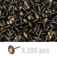 200pcs Vintage Metal Sofa Tacks Round Head Decorative Nails for Home Decoration