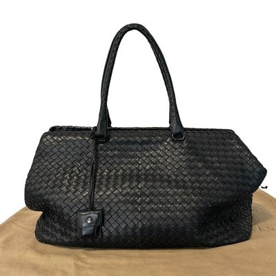 Rare   BOTTEGA VENETA Tote Bag, Intrecciato, Black, Men's, Women's, Unisex