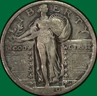 1920 Standing Liberty Quarter Very Fine VF Coin #38128