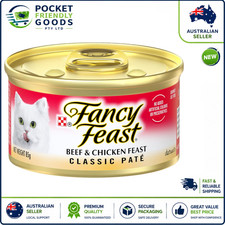 FANCY FEAST Classic Paté Adult Wet Cat Food Beef & Chicken Feast 24x85g