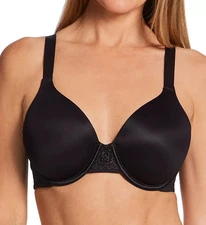 36DDD Vanity Fair 76380 Beauty Back Smoothing Underwire T-Shirt Bra, Black NEW