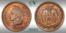 CACG MS-63 RB 1902 Indian Head Cent, Richly Hued, Red-Brown specimen.