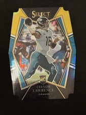 2021 Panini Select - Premier Level Trevor Lawrence #143 Black & Gold Prizm...