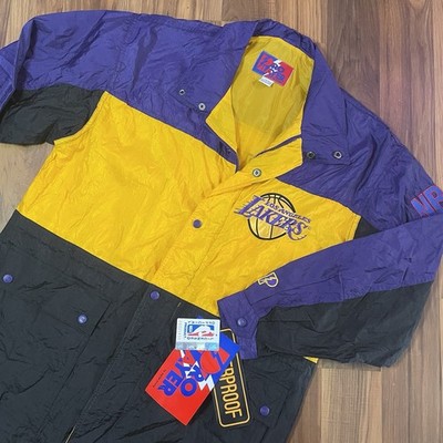 NWT Vintage Men s M Pro Player Los Angeles Lakers Color-Block Shell Jacket WP