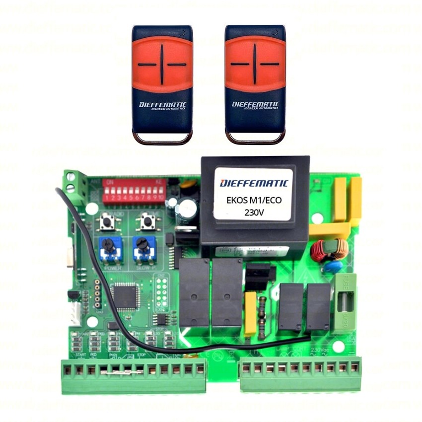 Scheda Elettronica 230V Compatibile BFT Mizar 6 Alpha con 2 Telecomandi Equo