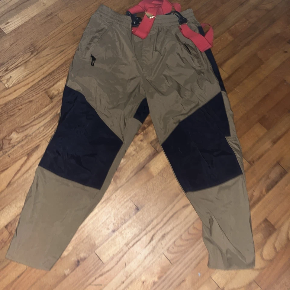 "Pantalones Cabela's Para Hombre Talla XL Marrón y Negro Res Tirantes Aire Libre Caza 38""" Foto 2 de 4