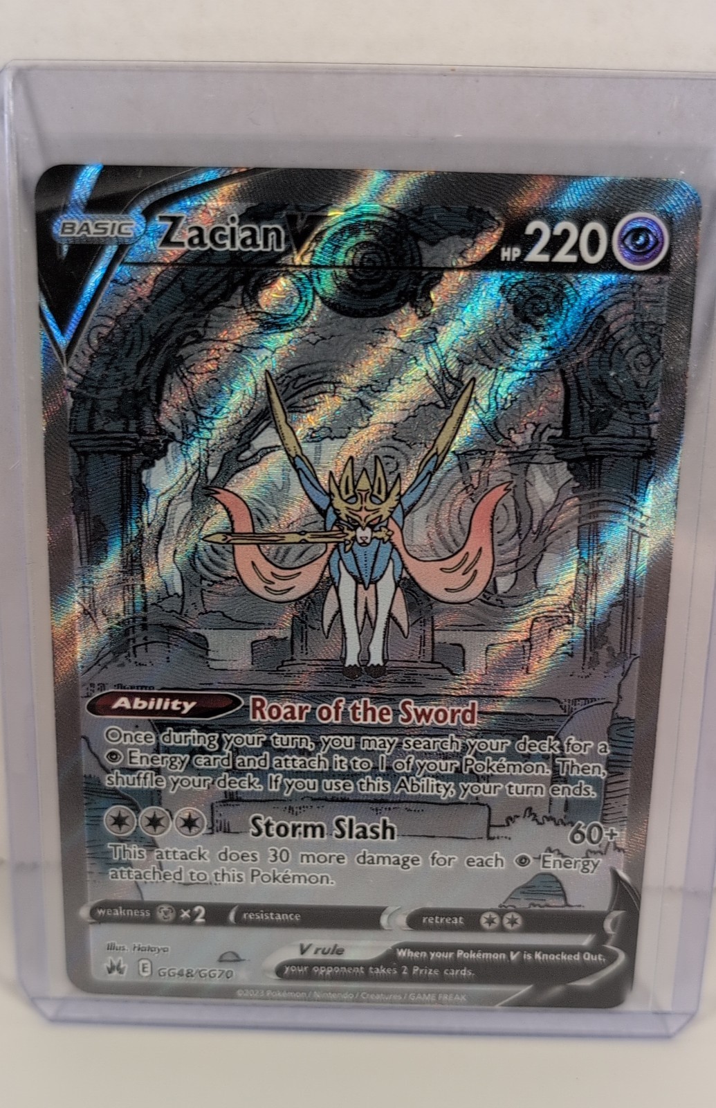Zacian V GG48/GG70 Crown Zenith: Galarian Gallery Holo