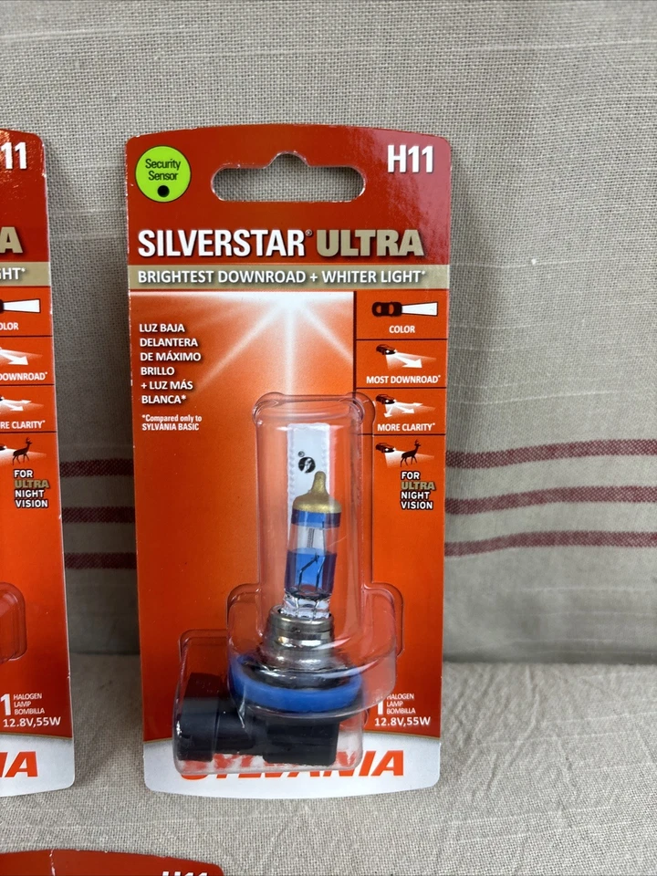 Bombilla halógena de alto rendimiento SYLVANIA artículo H11SU.BP bombilla única NUEVA Foto 3 de 4