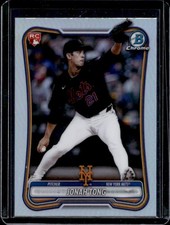 2026 Bowman Jonah Tong Chrome Red RC Variation #65 Mets Rookie