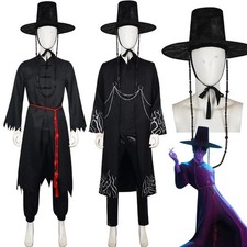 Kids Adults KPop Demon Hunters Saja Boys Jinu Costume Cosplay Wig Hat HalloweHA