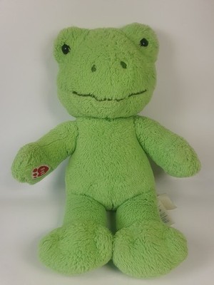 Build a Bear frühlingsgrüner Frosch Plüschtier Stofftier Teddy ca. 16 Zoll