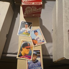 1989 Topps complete set and traded set. Griffey Jr. RC Randy Johnson Bo Jackson