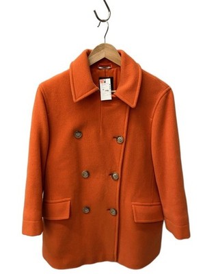 MAX MARA WEEKEND Pea Coat 8 Wool ORN