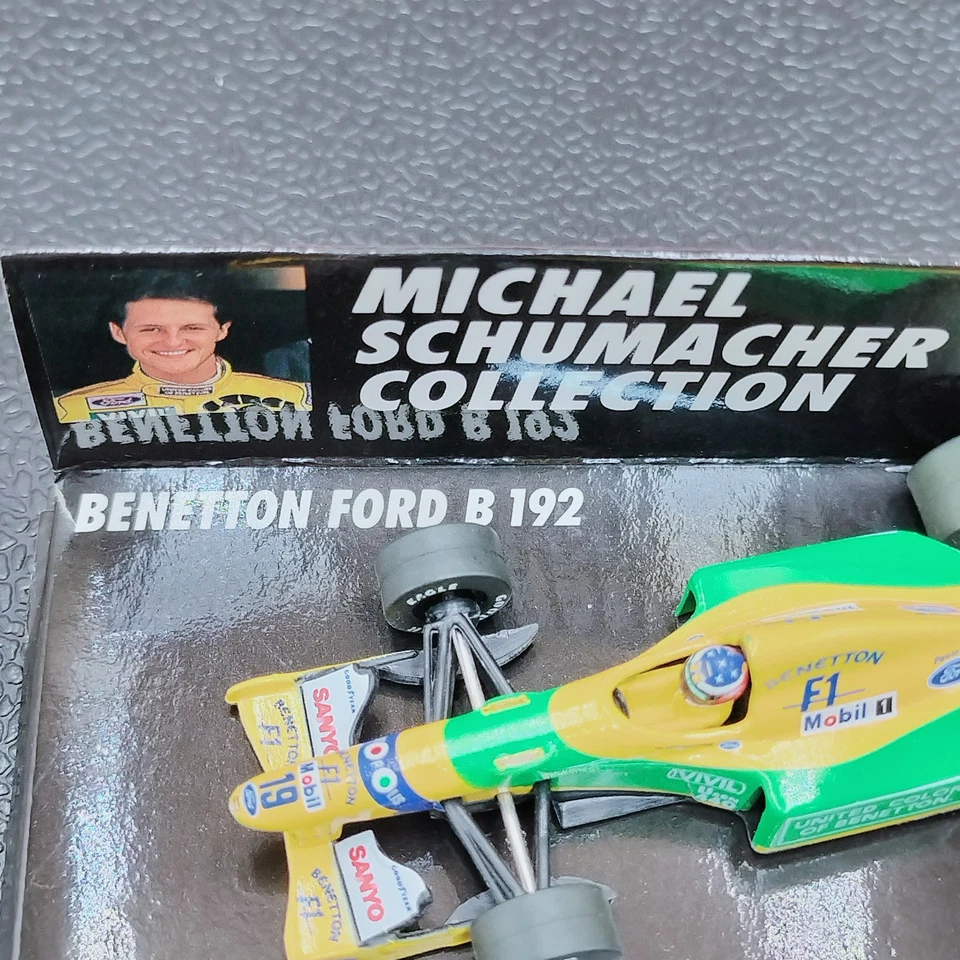 MINICHAMPS 1/64 Michael Schumacher Benetton B192 F1 August 1992 MSC641100 Yellow - Image 3 of 4