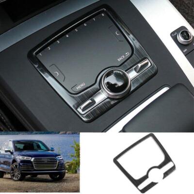 For Audi Q5 SQ5 2018-2020 Black Titanium Center Console Multimedia Button Frame