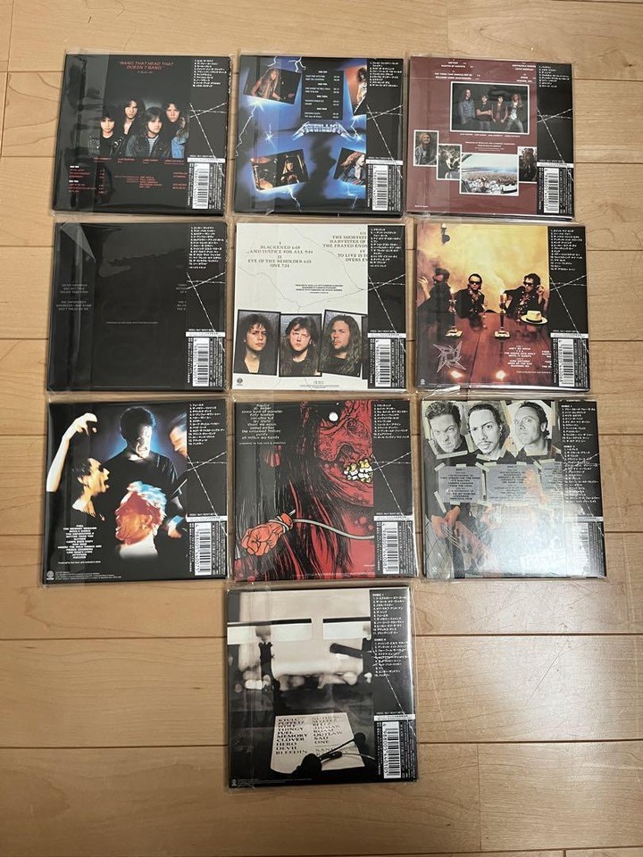 Metallica Paper Jacket Cd Set Of 10 japan eBay