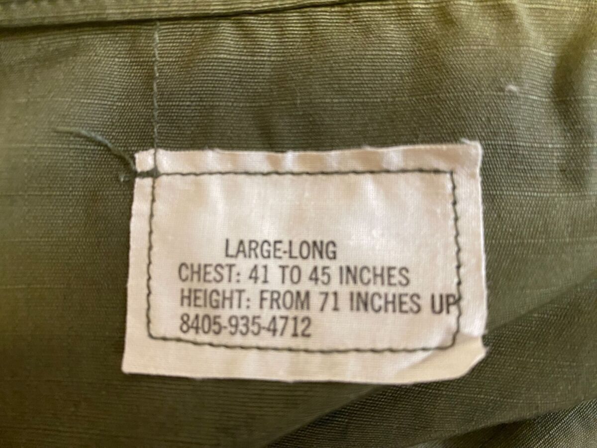 F0020LL Orig US Military Vietnam 4 Pocket Ripstop Jungle F0020LL Orig US Military Vietnam 4 Pocket Ripstop Jungle
