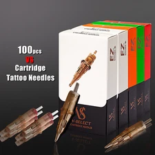 100pcs Mixed Sizes Cartridge Tattoo Needle kits Disposable for Rotary Tattoo Pen