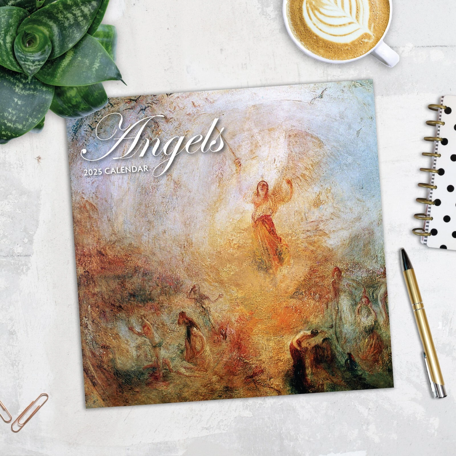 Angels 2025 Square Wall Calendar