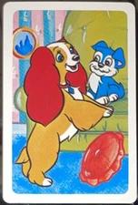 WD60 Swap Playing Cards 1 Japanese Nintendo Lady & The Tramp Disney