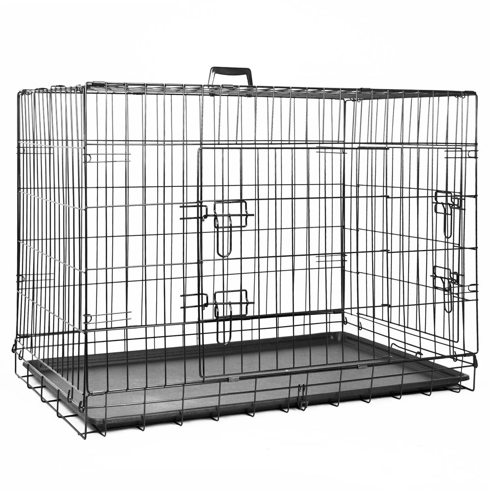 Dog Cage Puppy Training Crate Pet Carrier Small Medium Large XL XXL Metal Cages - Image 4 of 4