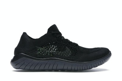 Nike Free RN Flyknit 2018 black running shoes 942839-002 NWOB size 9 | eBay