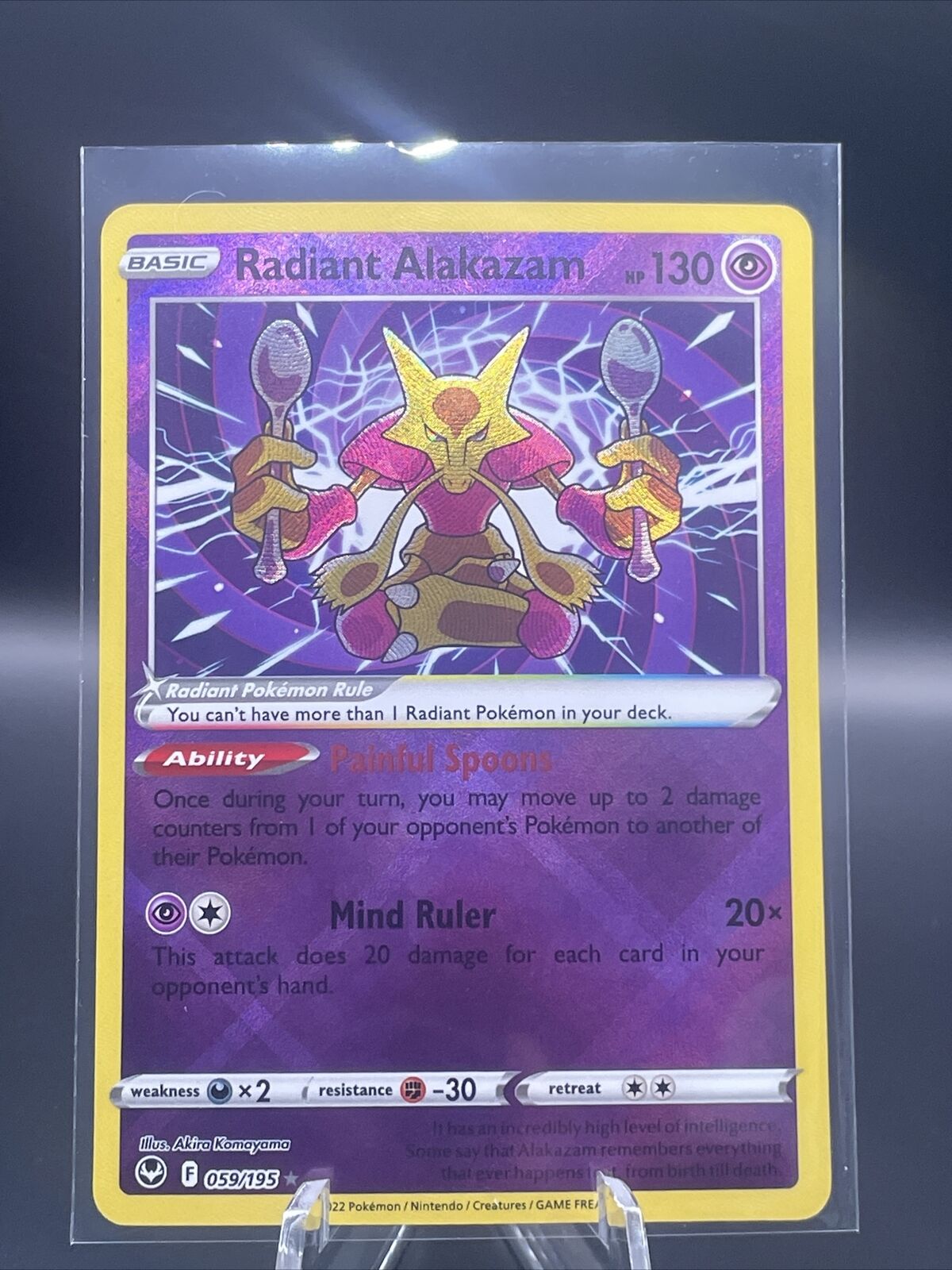 Pokemon TCG Radiant Alakazam 059/195 – The Card and Collectible Guys