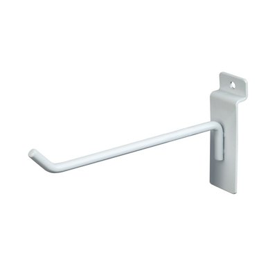 NEW SLATWALL 8'' WHITE  PEG HOOKS LOT OF 100PCS