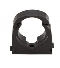 MDPE Water pipe clips20mm 25mm 32mm Talon hinged interlocking black 2-20 pack
