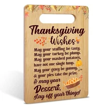 Fall Bamboo Cutting Board Gifts, Thanksgiving Gifts for Women Man, Thanksgivi...