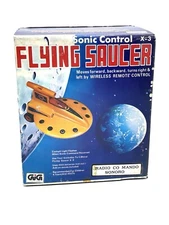 1978#SK Toys FLYING SAUCER UFO Space Ship Battery Operated Model NIB CQ