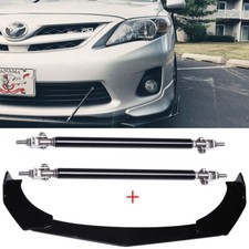 For Toyota Corolla Se Xse Front Bumper Lip Splitter Chin Spoiler Strut Rods For Toyota Corolla Se Xse Front Bumper Lip Splitter Chin Spoiler Strut Rods