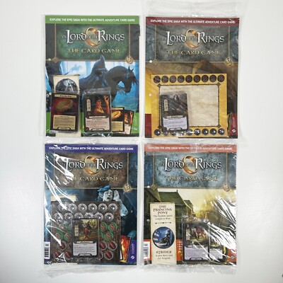 Herr der Ringe LCG Magazin Ausgaben 1-4 mit Folienkarten Hachette NEU & VERSIEGELT