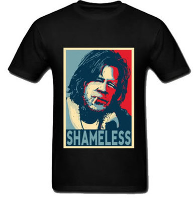 Shameless - Frank Gallagher - Obama - Shepard Fairey Parody Style T-Shirt