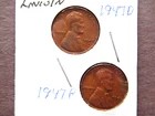 1947 (P/D) (2) Lincoln Pennies