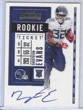 DARRYNTON EVANS 2020 PANINI CONTENDERS ROOKIE TICKET VARIATION AUTO RC SP #133