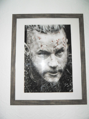 2 Sam Curtis Original Zeichnungen Ragnar Lothbrok + Rollo signiert & gerahmt